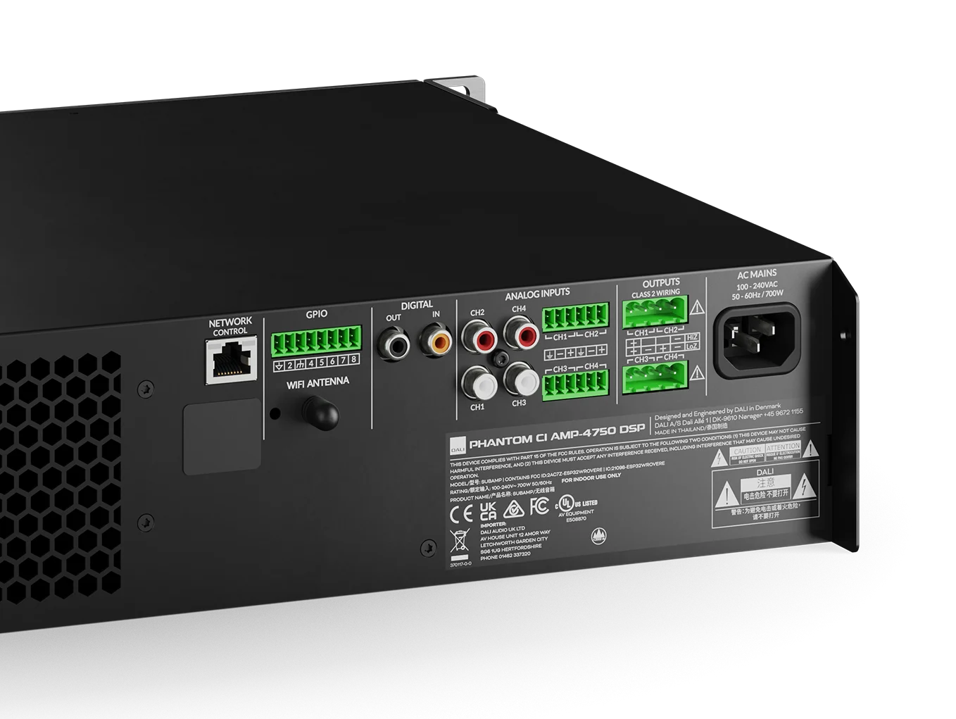 PHANTOM CI AMP-4750 DSP | Powerful Class D CI Amplifier | DALI